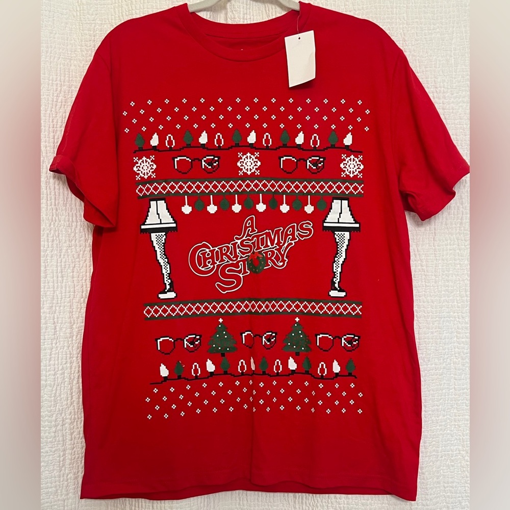 A Christmas Story Men’s Medium Red T-Shirt